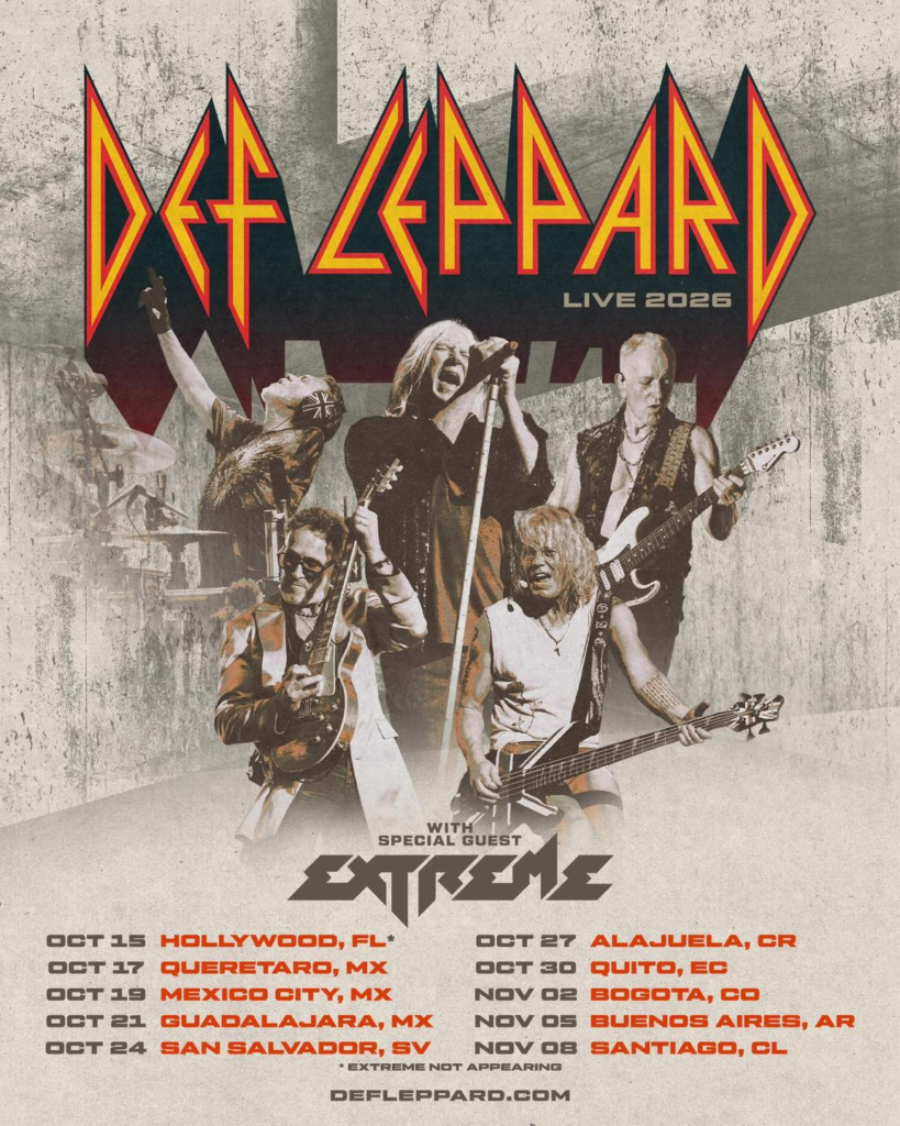 DEF LEPPARD anuncia gira por Latinoamérica y México con tres conciertos junto a EXTREME 17 image 1